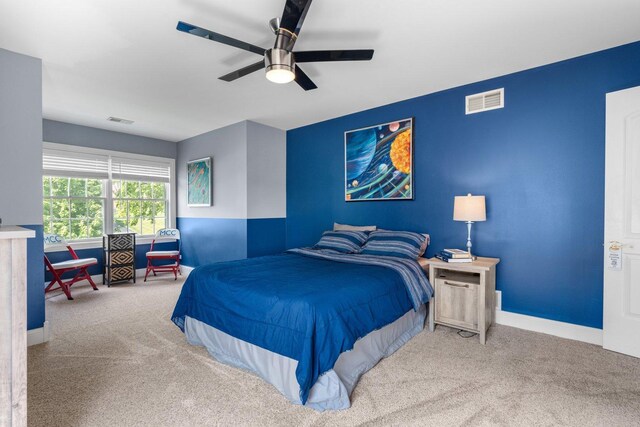6312 Kingsbridge Dr, Cary, IL 60013 - carpeted bedroom featuring baseboards and ceiling fan