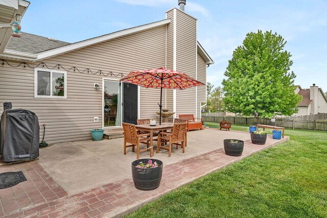 26138 Oak Ridge Ct, Channahon, IL 60410 - view of patio featuring a grill