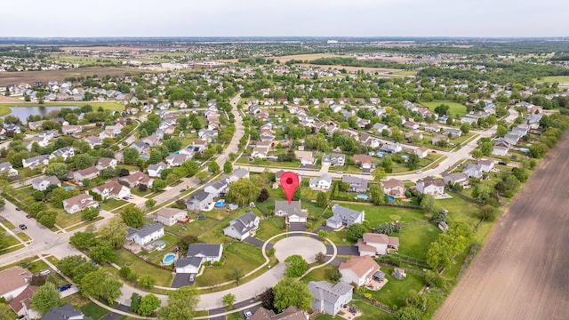 26138 Oak Ridge Ct, Channahon, IL 60410 - aerial view of property and surrounding area with nearby suburban area and a large body of water