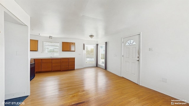 6145 S Nashville Ave, Chicago, IL 60638 - entryway with light wood-style flooring and baseboards