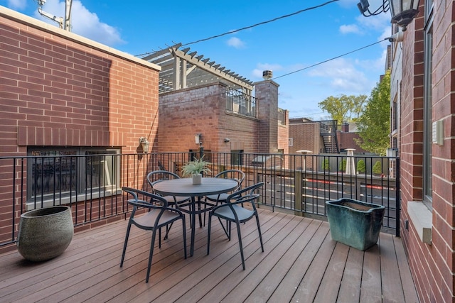 3823 N Wayne Ave, Chicago, IL 60613 - deck featuring outdoor dining area