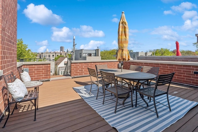 3823 N Wayne Ave, Chicago, IL 60613 - wooden deck with outdoor dining area