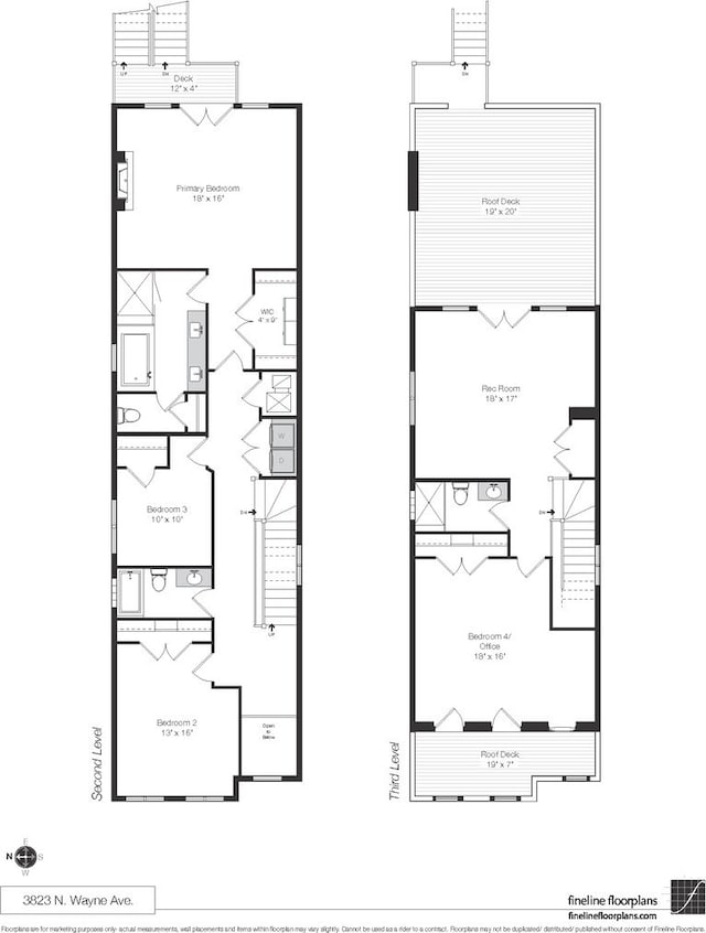3823 N Wayne Ave, Chicago, IL 60613 - floor plan / room layout