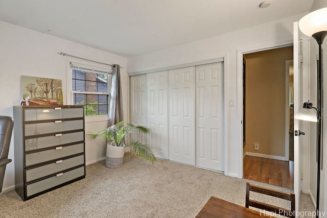 4125 Victoria Dr, Hoffman Estates, IL 60192 - carpeted bedroom with a closet and baseboards
