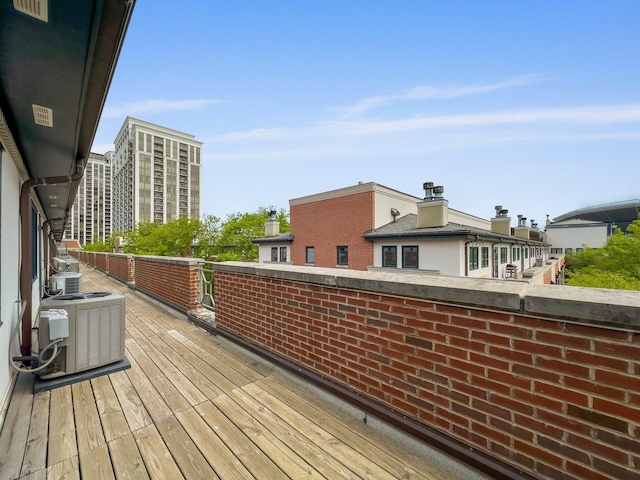 1429 S Prairie Ave, Chicago, IL 60605 - deck featuring cooling unit