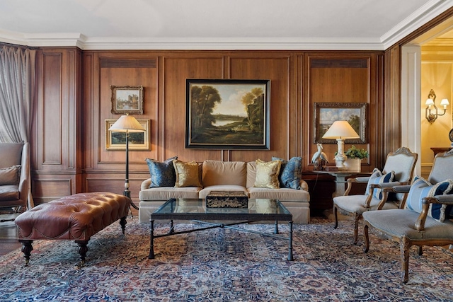 199 E Lake Shore Dr Unit 3, Chicago, IL 60611 - living area featuring ornamental molding