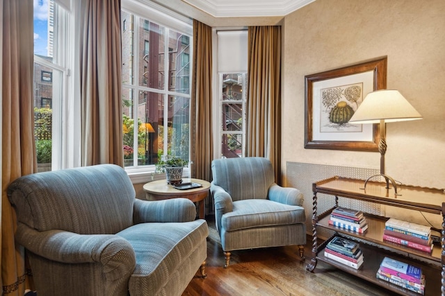 199 E Lake Shore Dr Unit 3, Chicago, IL 60611 - sitting room with wood finished floors and ornamental molding