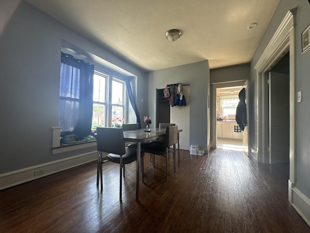 1309 S Main St, Bloomington, IL 61701 - dining space with wood-type flooring and baseboards