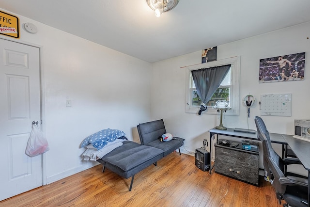 205 Glen St, West Chicago, IL 60185 - office area featuring wood finished floors and baseboards