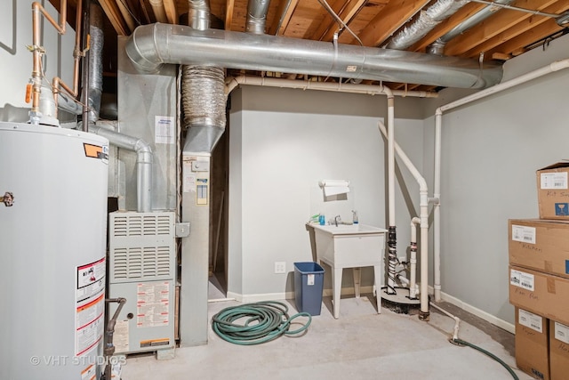 5203 Brighton Ln, Plainfield, IL 60586 - utility room featuring water heater