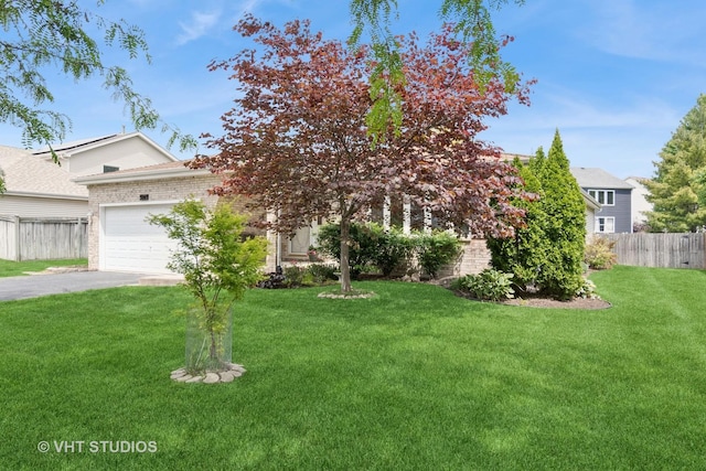 5203 Brighton Ln, Plainfield, IL 60586 - view of front of home featuring brick siding, a garage, and driveway