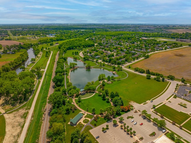 5203 Brighton Ln, Plainfield, IL 60586 - bird's eye view of a nearby body of water
