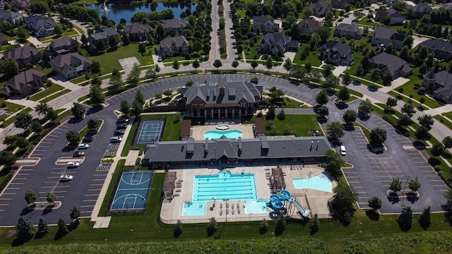 4748 Sassafras Ln, Naperville, IL 60564 - view of property location with a pool