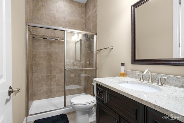 4748 Sassafras Ln, Naperville, IL 60564 - full bath featuring vanity, toilet, and a stall shower