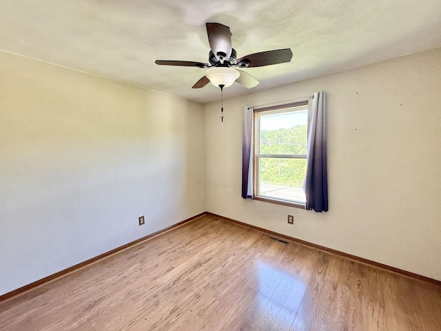 2123 Maxine Ln, Rockford, IL 61102 - empty room featuring light wood-type flooring and a ceiling fan