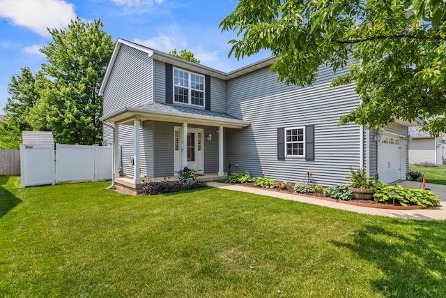 3807 Sandstone Dr, Champaign, IL 61822 - traditional home with a porch and a garage