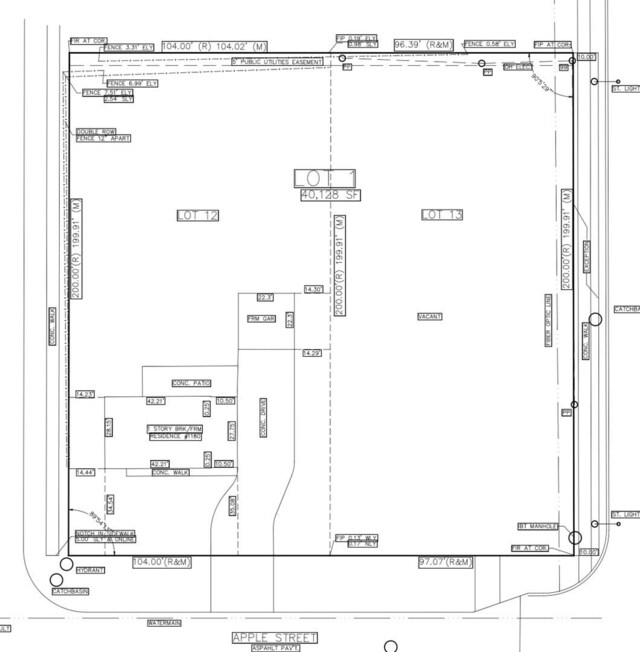 1180 Apple St, Hoffman Estates, IL 60169 - map of parcels