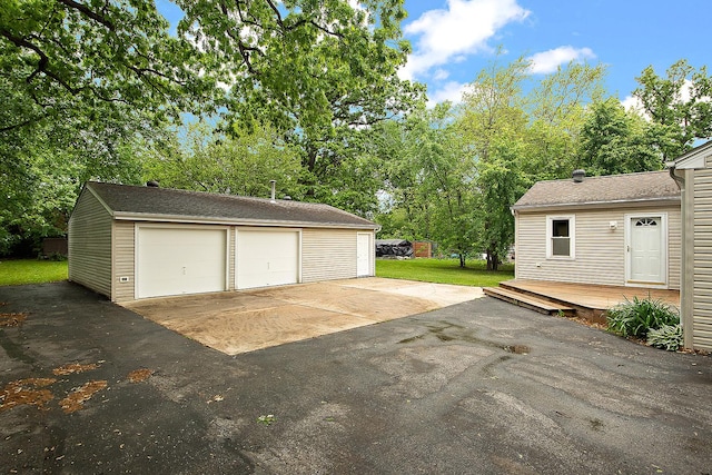 21402 S 79th Ave, Frankfort, IL 60423 - detached garage with view of scattered trees