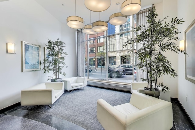 757 N Orleans St Unit 909, Chicago, IL 60654 - building lobby with a high ceiling