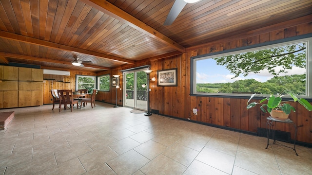 605 N 4th St, Oregon, IL 61061 - sunroom / solarium featuring beam ceiling