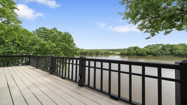 605 N 4th St, Oregon, IL 61061 - wooden terrace with a water view
