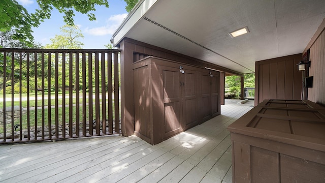 605 N 4th St, Oregon, IL 61061 - view of wooden terrace
