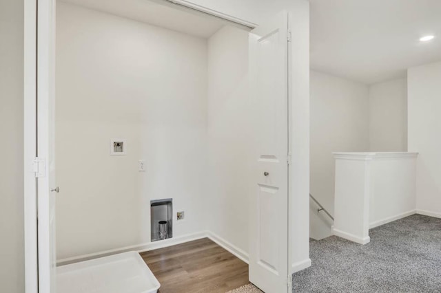 1554 Sequoia Way, Pingree Grove, IL 60140 - laundry room featuring hookup for a washing machine, baseboards, and recessed lighting