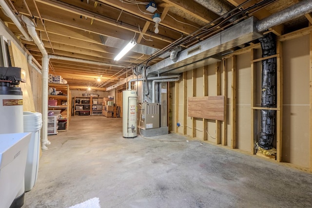 307 Shelden Dr, Winnebago, IL 61088 - unfinished below grade area with water heater and heating unit