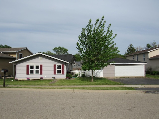 1503 Cherokee Dr, Round Lake Beach, IL 60073 - view of front of property with an outdoor structure and a detached garage