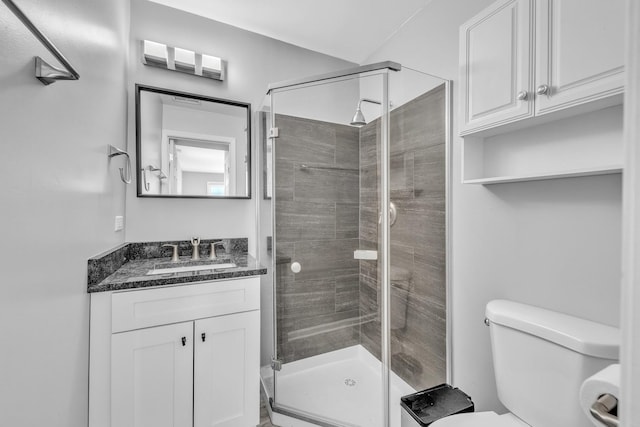 6135 W 94th St Unit C2, Oak Lawn, IL 60453 - full bathroom featuring vanity, toilet, and a shower stall