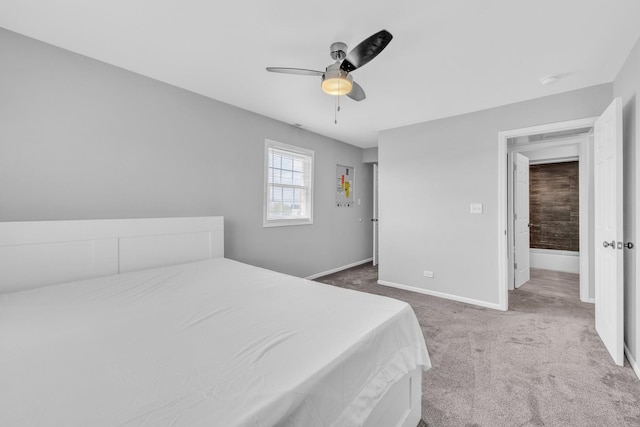 6135 W 94th St Unit C2, Oak Lawn, IL 60453 - bedroom featuring carpet floors, baseboards, and a ceiling fan