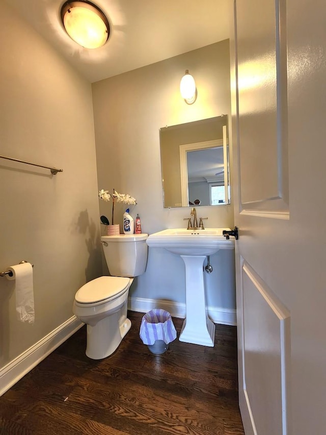 5115 E Ln, Mchenry, IL 60050 - bathroom with wood finished floors, baseboards, and toilet