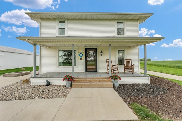 55 N 2600e Rd, Rankin, IL 60960 - view of front of house with covered porch