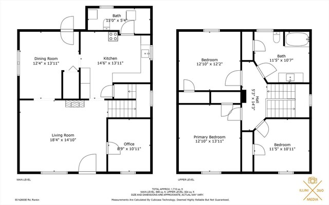 55 N 2600e Rd, Rankin, IL 60960 - room layout