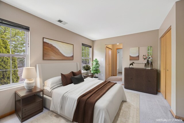 18582 W Point Dr, Tinley Park, IL 60477 - bedroom with light colored carpet and baseboards