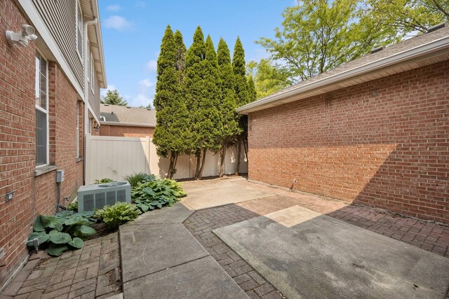 18582 W Point Dr, Tinley Park, IL 60477 - view of patio featuring central air condition unit