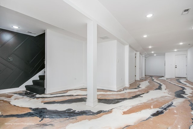 3926 W Arthington St, Chicago, IL 60624 - below grade area with baseboards and recessed lighting