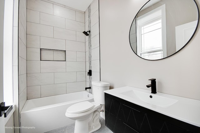 3926 W Arthington St, Chicago, IL 60624 - bathroom with toilet, vanity, and shower / tub combination