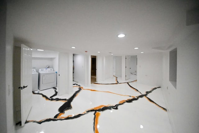 7832 S Evans Ave, Chicago, IL 60619 - finished below grade area with separate washer and dryer and recessed lighting