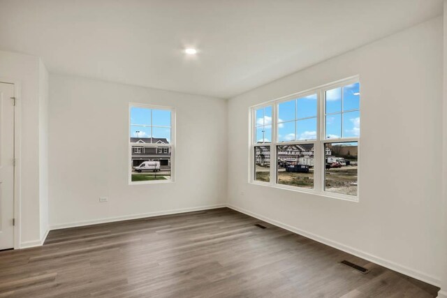 358 Bridgeview Ct, Saint Charles, IL 60174 - empty room featuring wood finished floors and baseboards