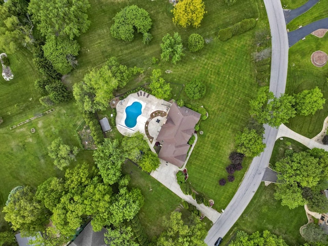 8600 Beall St, Dyer, IN 46311 - aerial view of property and surrounding area with a pool