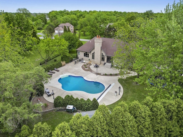 8600 Beall St, Dyer, IN 46311 - swimming pool with a patio area