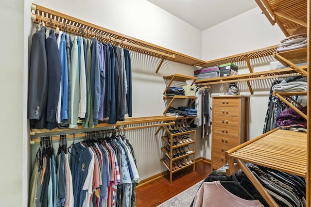 8600 Beall St, Dyer, IN 46311 - spacious closet featuring wood finished floors