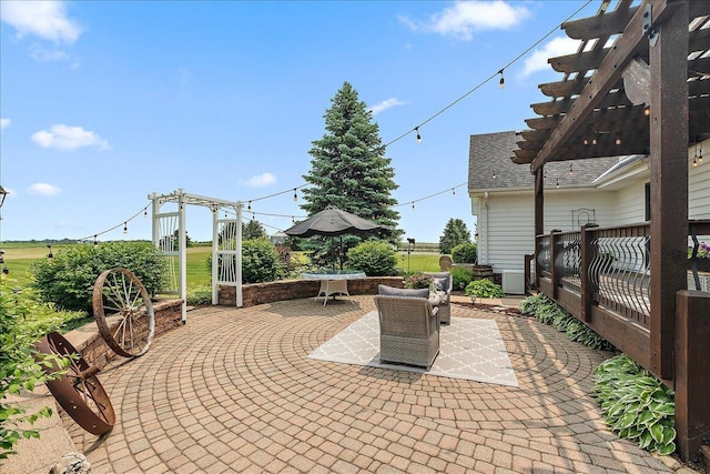 27425 S Steven Ray Dr, Monee, IL 60449 - view of patio featuring a pergola