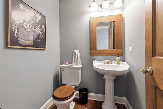 27425 S Steven Ray Dr, Monee, IL 60449 - bathroom featuring toilet and wood finished floors