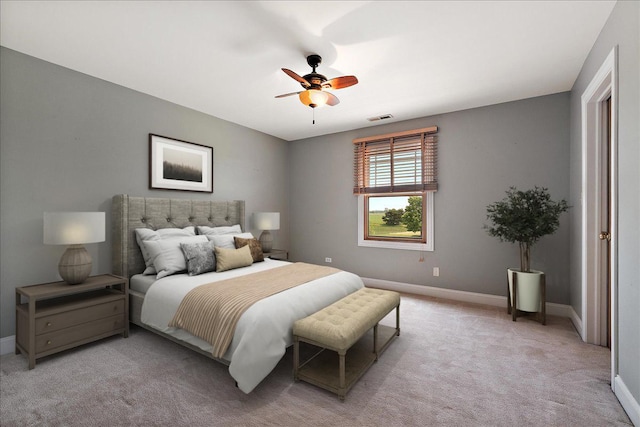 27425 S Steven Ray Dr, Monee, IL 60449 - bedroom with light colored carpet and ceiling fan