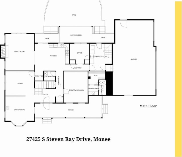 27425 S Steven Ray Dr, Monee, IL 60449 - view of property floor plan