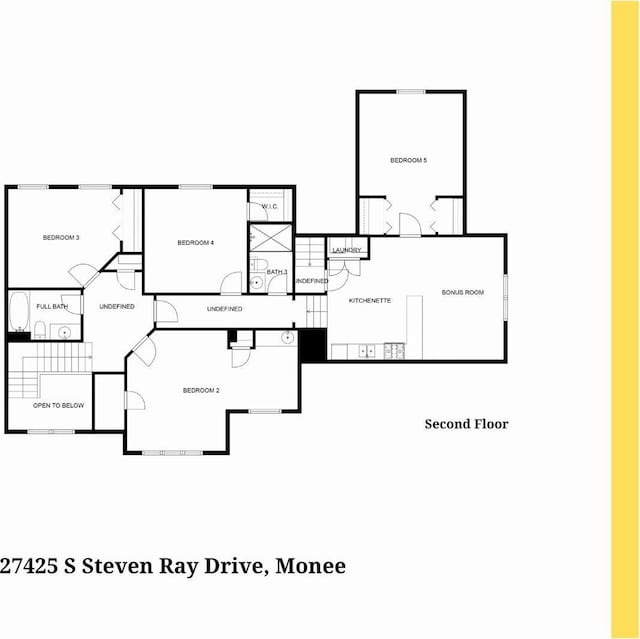 27425 S Steven Ray Dr, Monee, IL 60449 - view of floor plan / room layout