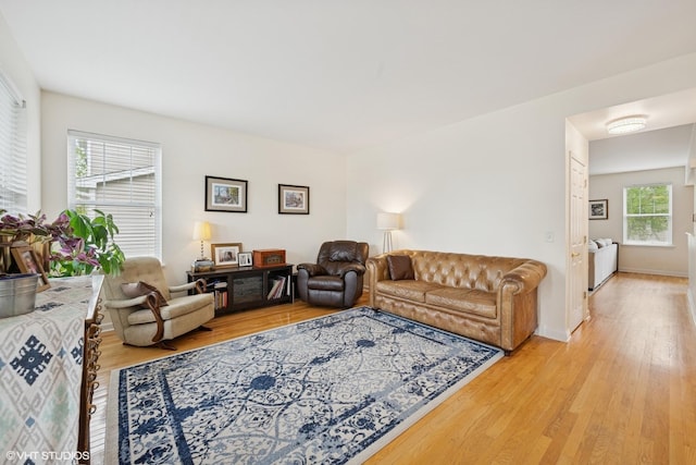 2363 Trailside Ln, Wauconda, IL 60084 - living room with light wood-type flooring and baseboards