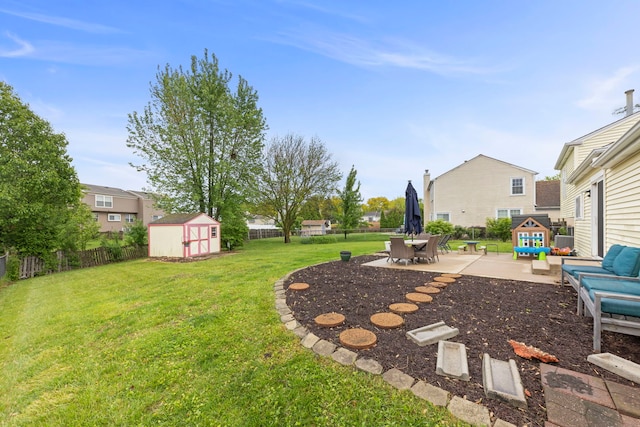 1191 Narragansett Dr, Carol Stream, IL 60188 - view of yard with a patio area and an outdoor hangout area